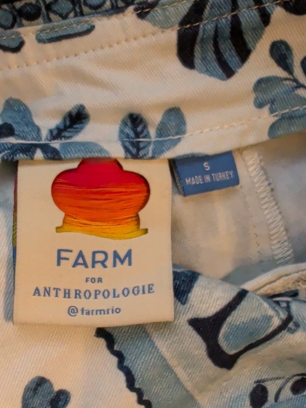 FARM RIO palm-print overalls - size small - Picture 15 of 16